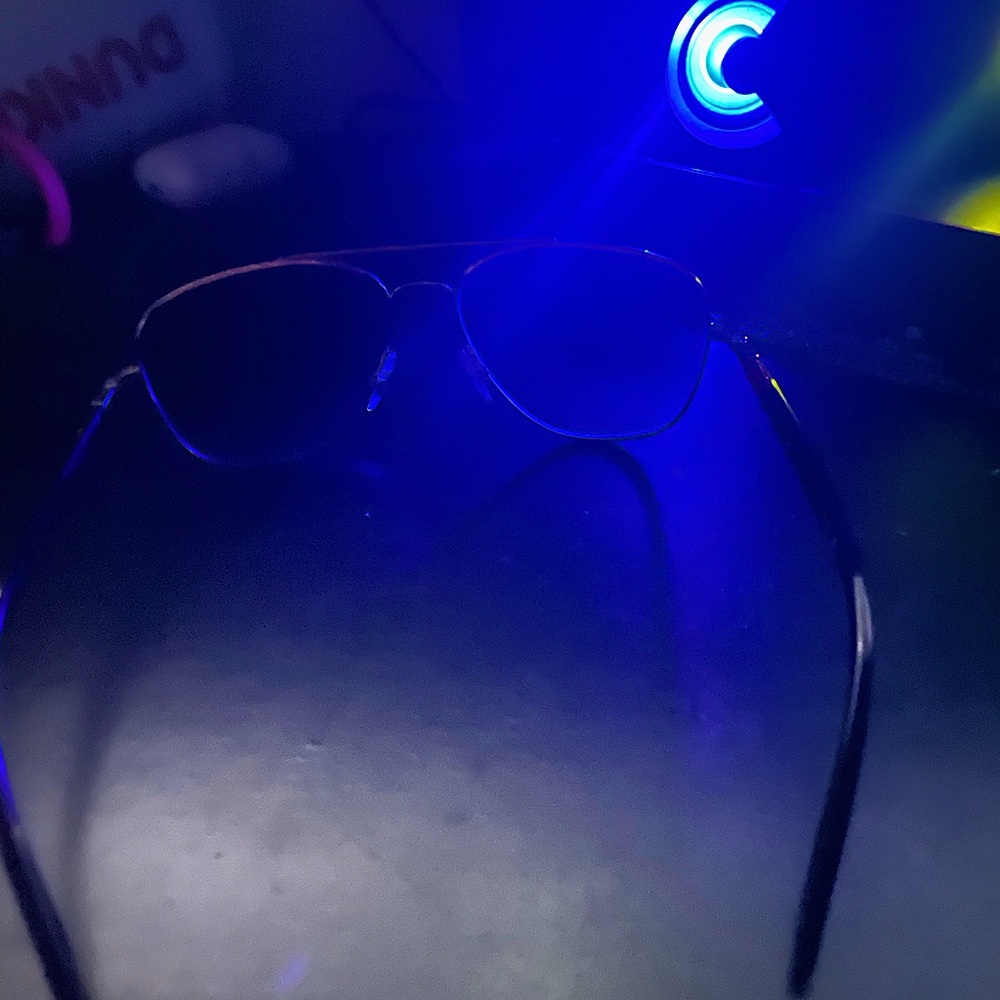 Ray-Ban sunglasses gold and brown used twice